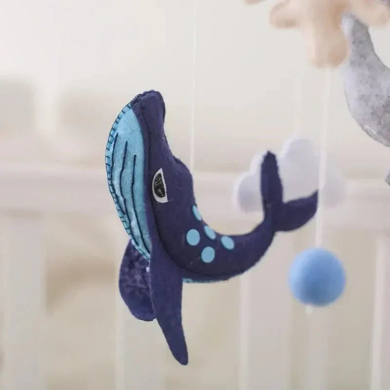 SkyWhirl Houten Baby Mobiel voor Rustige Kinderkamerdecoratie