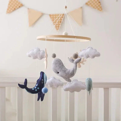 SkyWhirl Houten Baby Mobiel voor Rustige Kinderkamerdecoratie