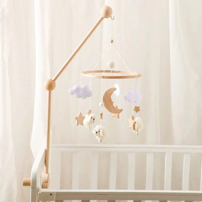 SkyWhirl Houten Baby Mobiel voor Rustige Kinderkamerdecoratie