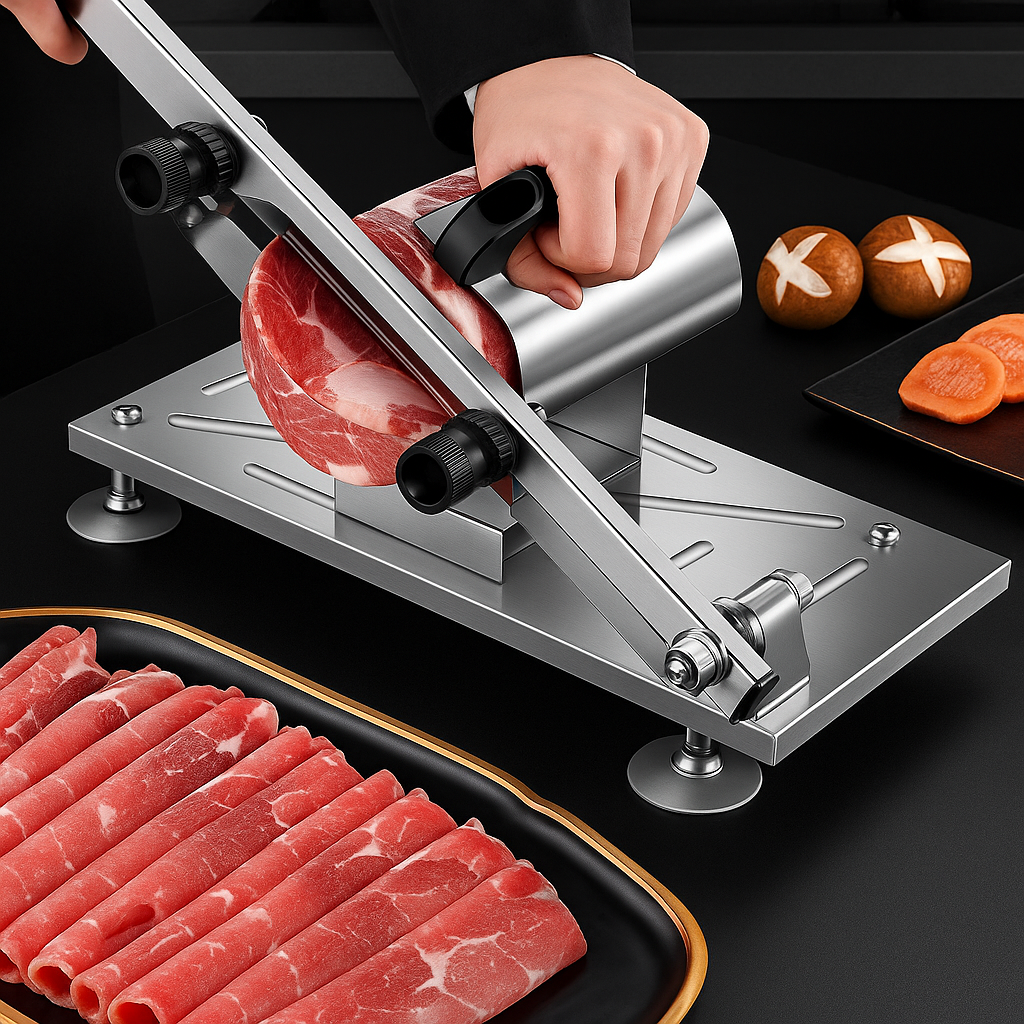 SlicePro roestvrijstalen voedsel snijder verstelbare precisiesnijder