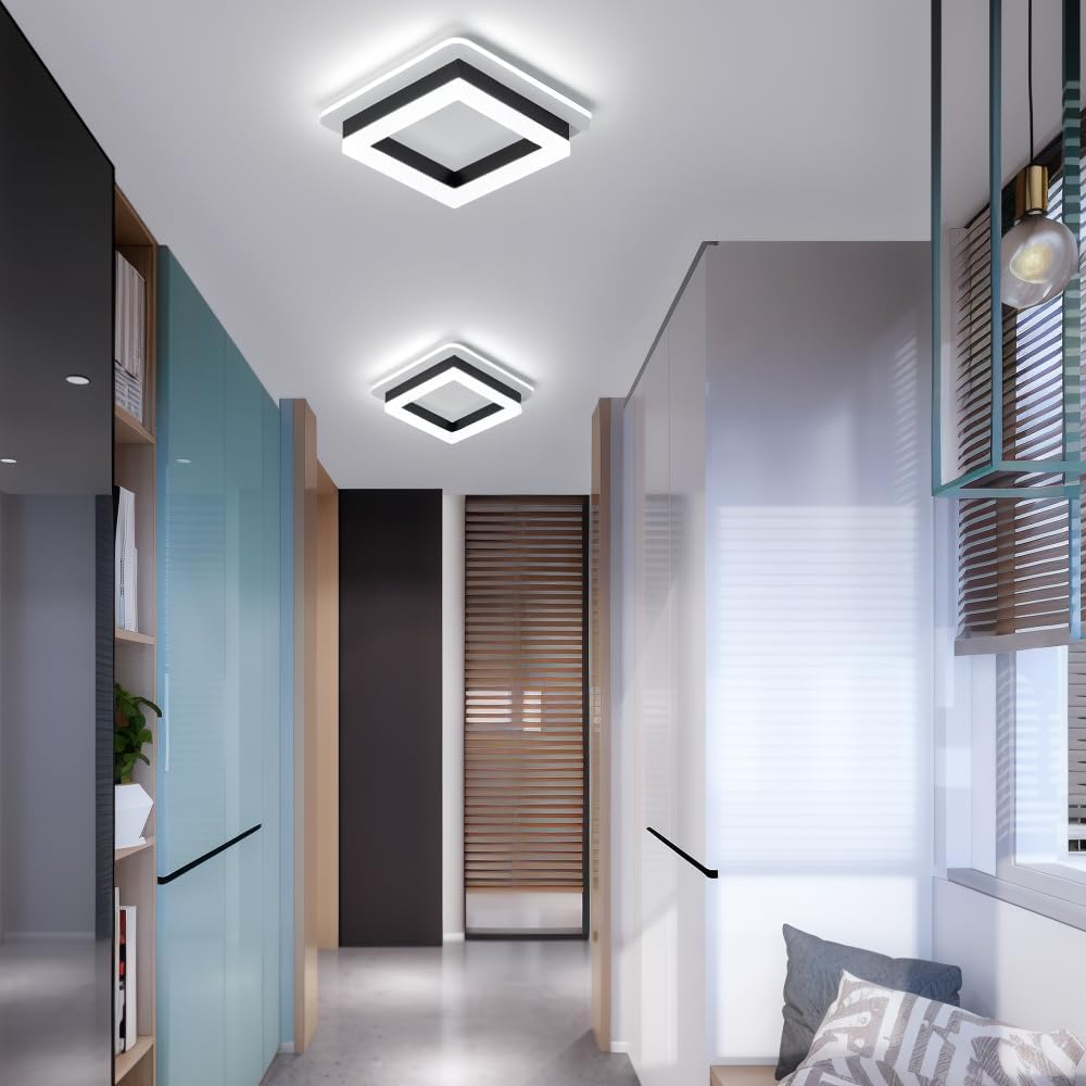 Slanke Vierkante LED Plafondlamp Minimalistische Opbouw