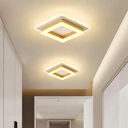 Slanke Vierkante LED Plafondlamp Minimalistische Opbouw
