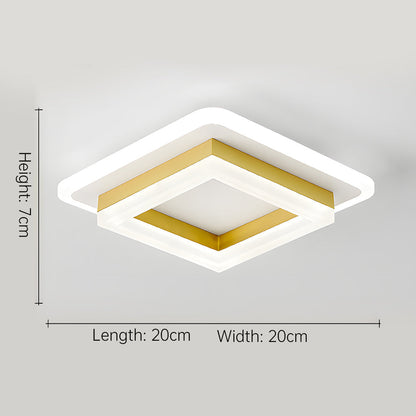 Slanke Vierkante LED Plafondlamp Minimalistische Opbouw