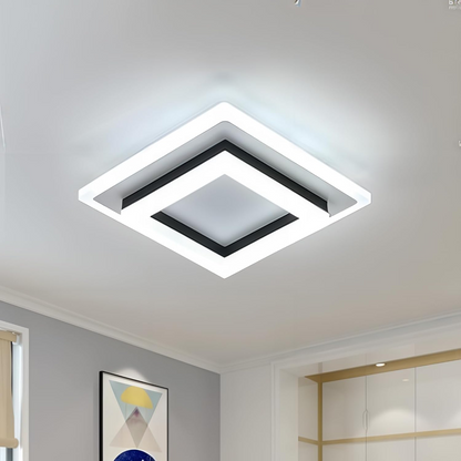 Slanke Vierkante LED Plafondlamp Minimalistische Opbouw