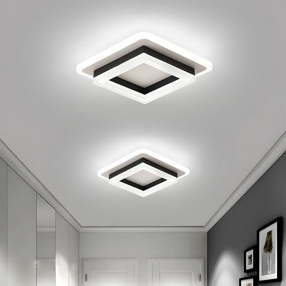 Slanke Vierkante LED Plafondlamp Minimalistische Opbouw