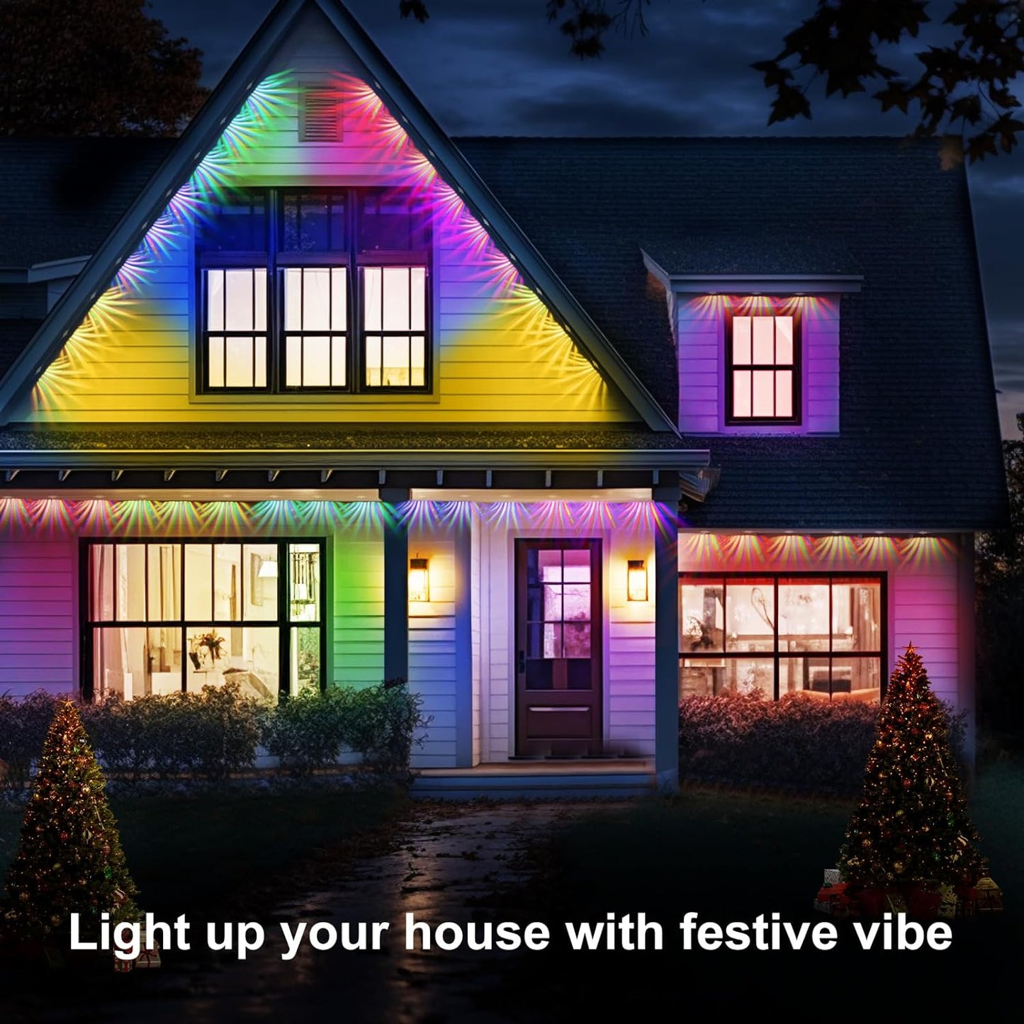 Slimme RGB buitenverlichting app- en spraakgestuurde weerbestendige verlichting