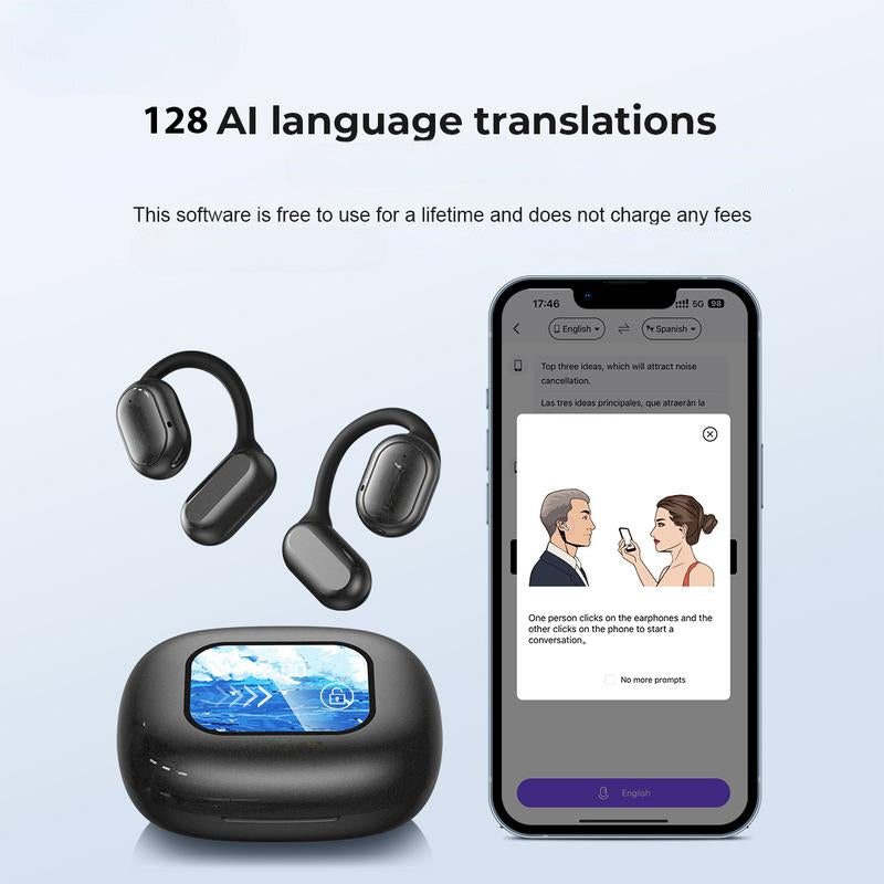 SmartSpeak AI Vertaal Oordopjes Real-time Vertaling Bluetooth Draadloos