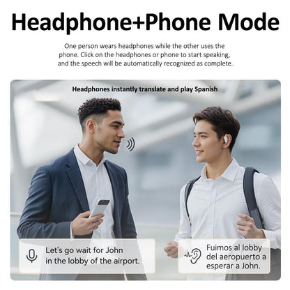 SmartSpeak AI Vertaal Oordopjes Real-time Vertaling Bluetooth Draadloos