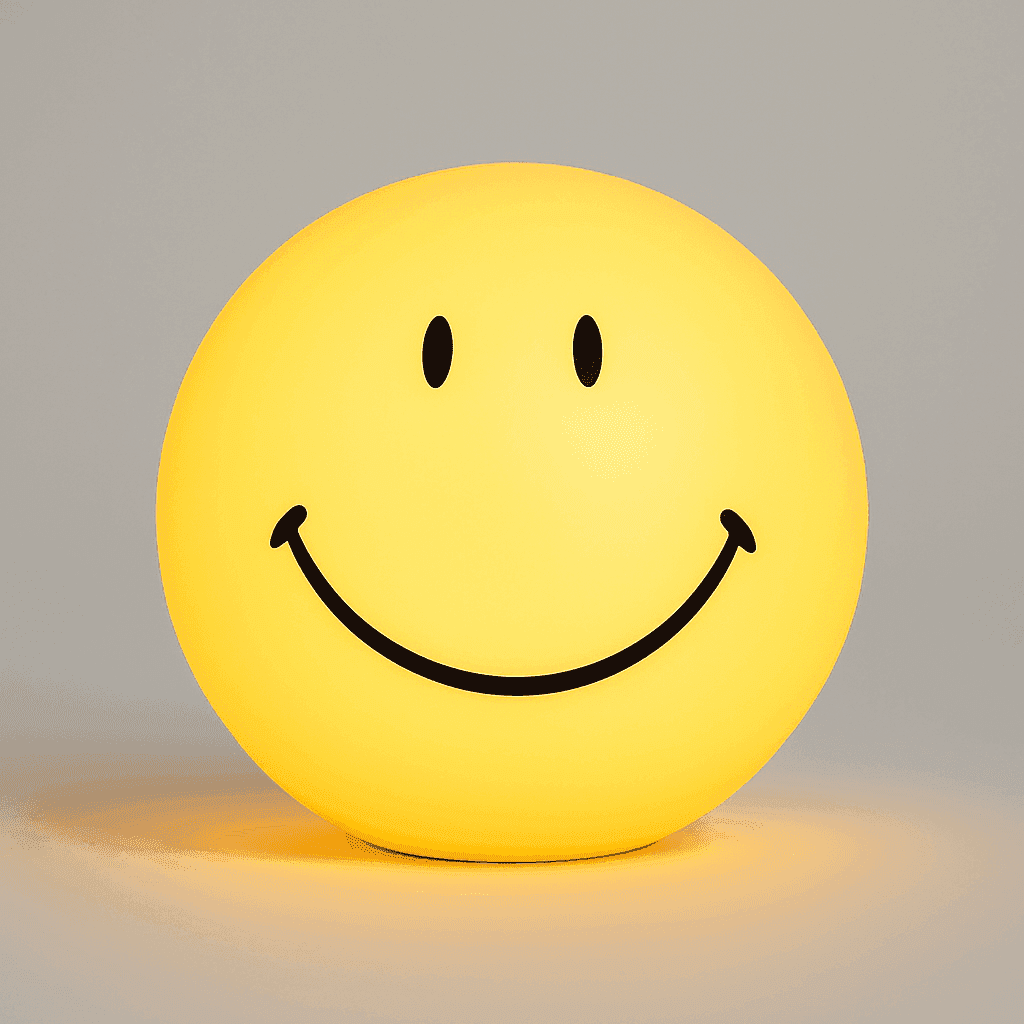 SmileyGlow dimbare LED-nachtlamp met warm sfeerverlichting