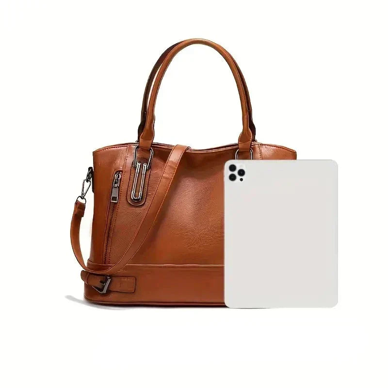 Sophie Vintage Stijl PU Leren Crossbody Handtas Elegante Klassieke Schoudertas