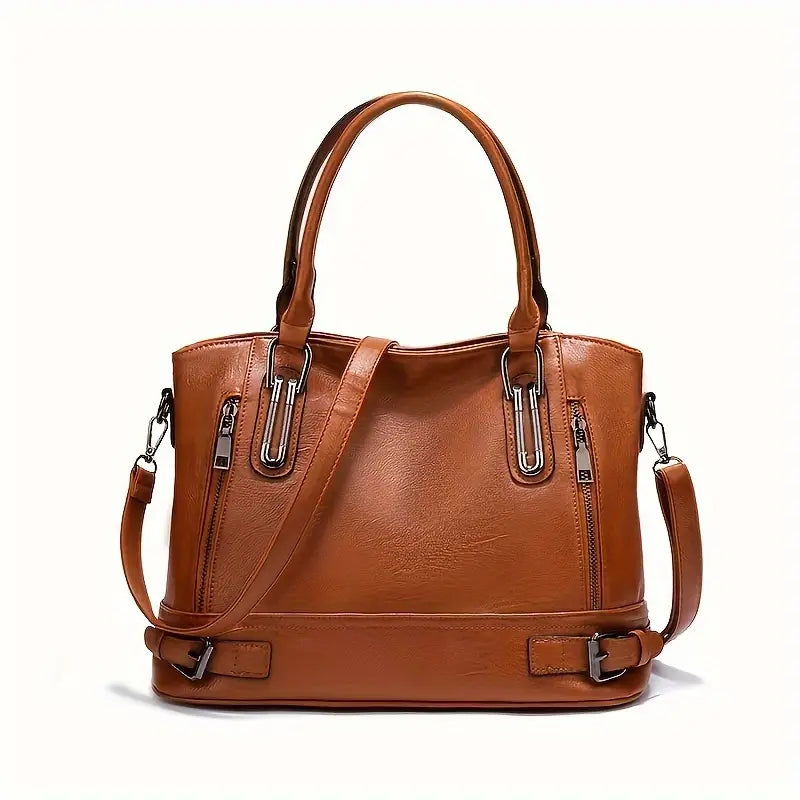 Sophie Vintage Stijl PU Leren Crossbody Handtas Elegante Klassieke Schoudertas