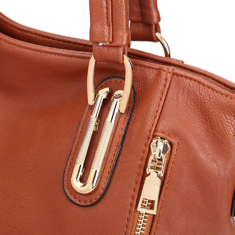 Sophie Vintage Stijl PU Leren Crossbody Handtas Elegante Klassieke Schoudertas