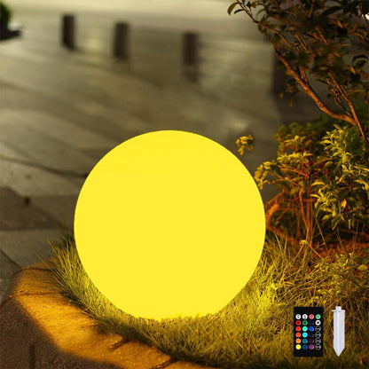 Zonnebol buitenlamp met warme LED-gloed voor tuin, terras en pad