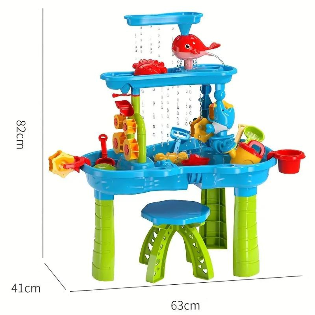 SplashTower 3 Laags Zand- en Water Speeltafel