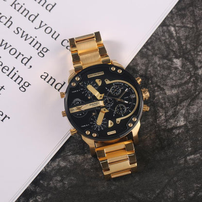 RVS Chronograaf Quartz Horloge Elegante Luxe Herenpolshorloge