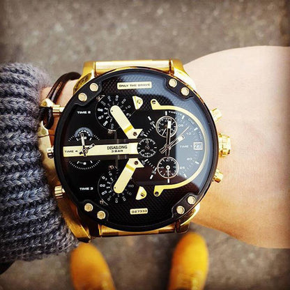 RVS Chronograaf Quartz Horloge Elegante Luxe Herenpolshorloge