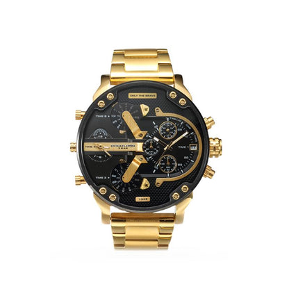 RVS Chronograaf Quartz Horloge Elegante Luxe Herenpolshorloge