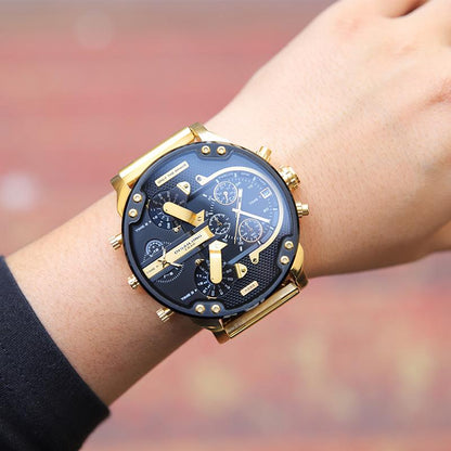 RVS Chronograaf Quartz Horloge Elegante Luxe Herenpolshorloge
