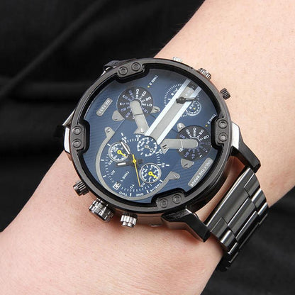 RVS Chronograaf Quartz Horloge Elegante Luxe Herenpolshorloge