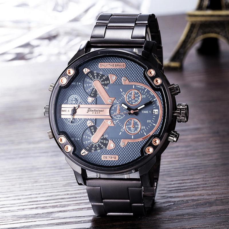 RVS Chronograaf Quartz Horloge Elegante Luxe Herenpolshorloge
