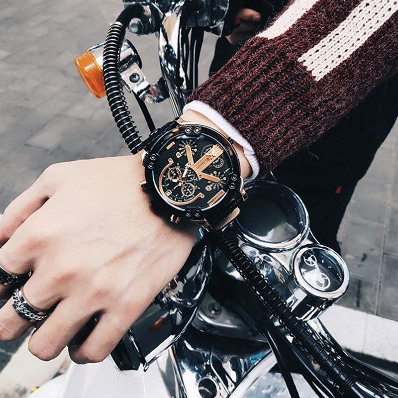RVS Chronograaf Quartz Horloge Elegante Luxe Herenpolshorloge