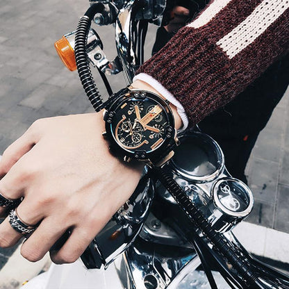 RVS Chronograaf Quartz Horloge Elegante Luxe Herenpolshorloge