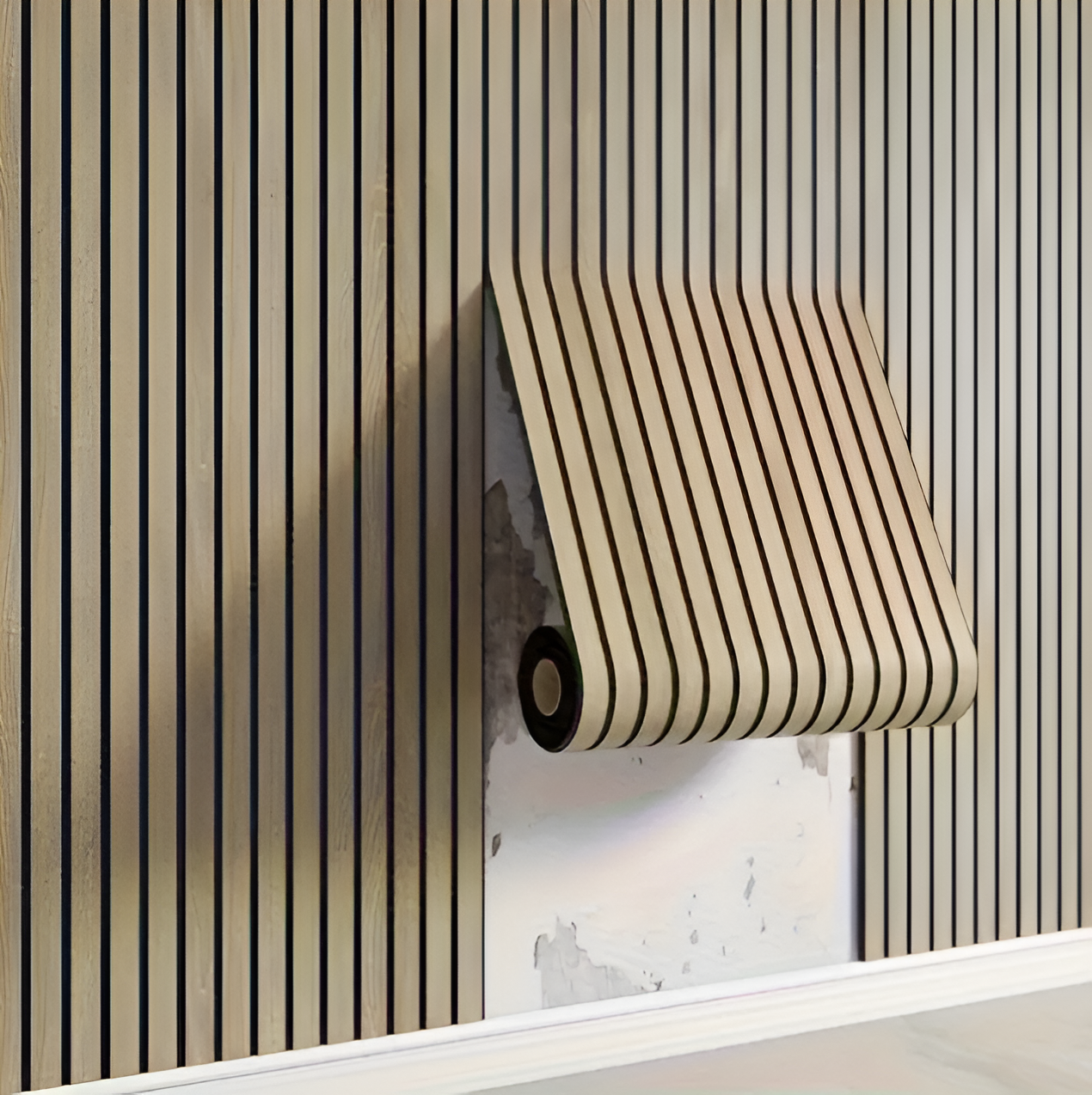 StickieFast 3D houtstructuur wandpanelen met eenvoudig zelfklevend ontwerp