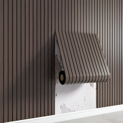 StickieFast 3D houtstructuur wandpanelen met eenvoudig zelfklevend ontwerp
