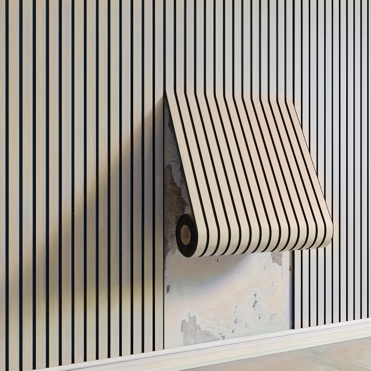 StickieFast 3D houtstructuur wandpanelen met eenvoudig zelfklevend ontwerp