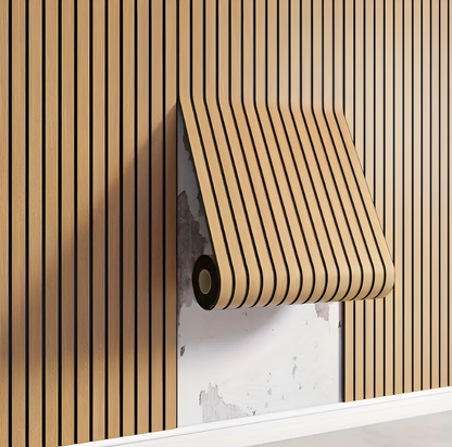 StickieFast 3D houtstructuur wandpanelen met eenvoudig zelfklevend ontwerp