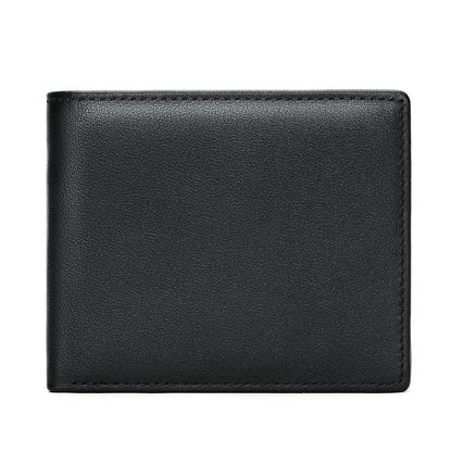 StitchCraft heren leren RFID bifold portemonnee slank ontwerp