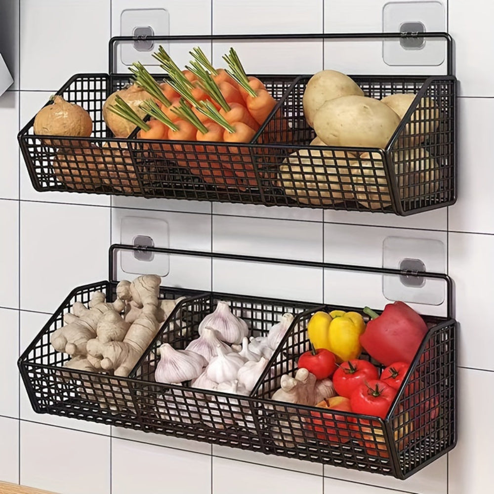 StorGrid Wandgemonteerde Draadopbergmand voor Keukenorganisatie