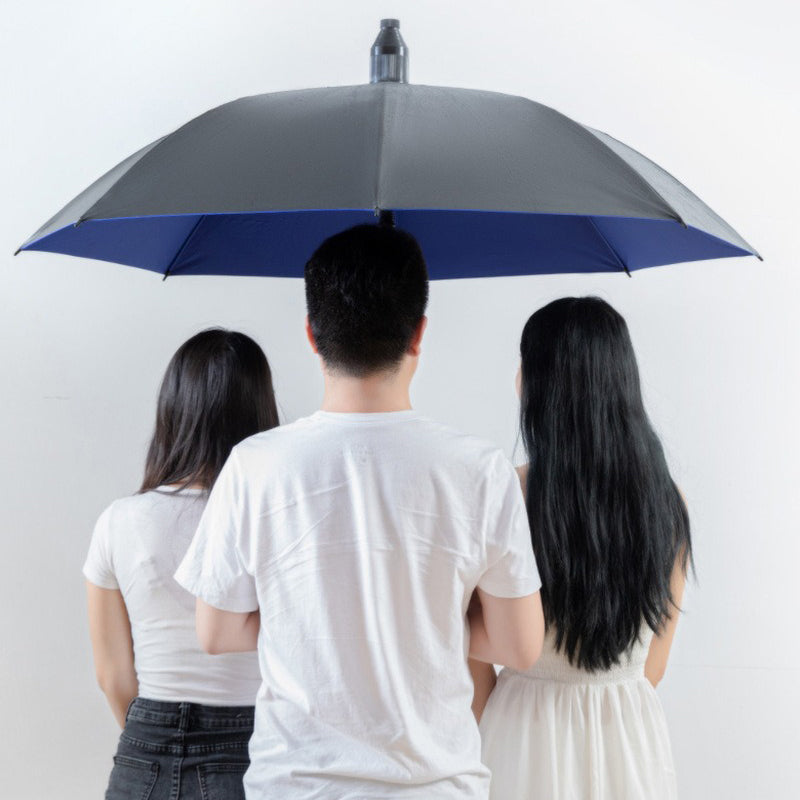 StormShield winddichte paraplu met gebogen handvat duurzaam ontwerp