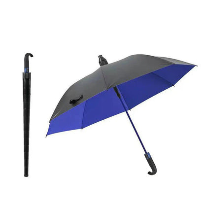 StormShield winddichte paraplu met gebogen handvat duurzaam ontwerp