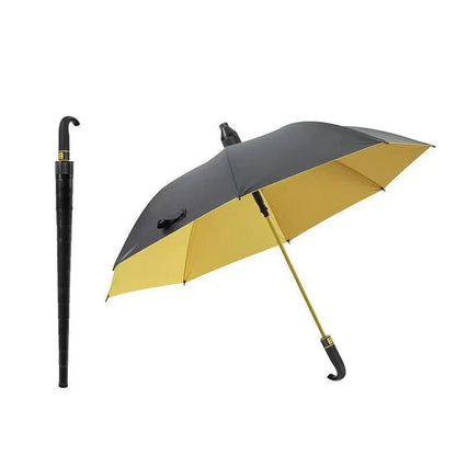 StormShield winddichte paraplu met gebogen handvat duurzaam ontwerp