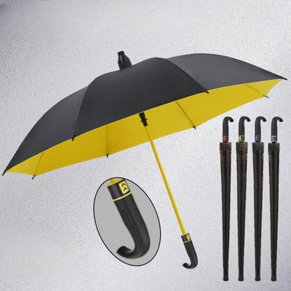 StormShield winddichte paraplu met gebogen handvat duurzaam ontwerp