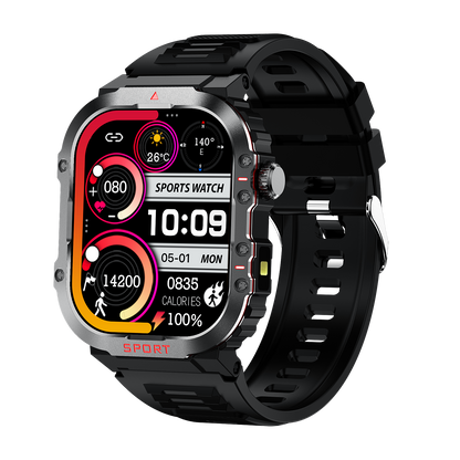 Sugar Pro 5 slimme gezondheids-tracking horloge met fitness- en hartslagmonitor