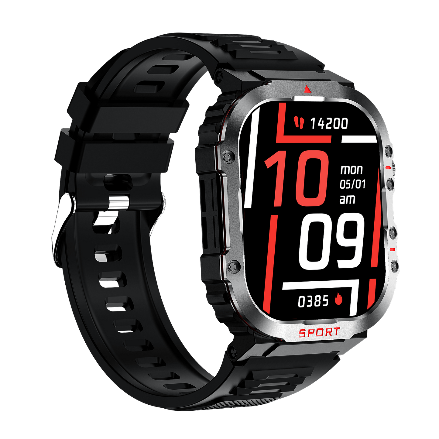 Sugar Pro 5 slimme gezondheids-tracking horloge met fitness- en hartslagmonitor