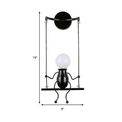 SwingDesign wandlamp moderne speelse wandlamp voor slaapkamers en woonruimtes