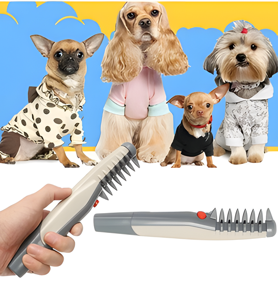 Klittenvrije huisdierverzorgingsborstel zachte ontwarrende borstel voor honden en katten