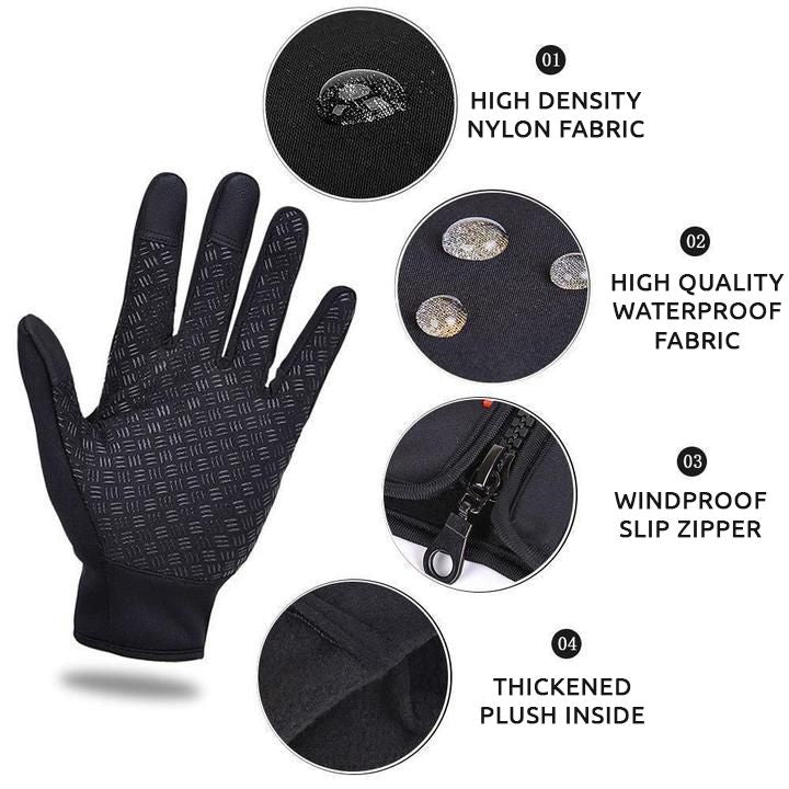 Thermische winterhandschoenen met warmtebehoud en antislip grip