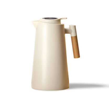 ThermoWood geïsoleerde thermoskan met temperatuurweergave