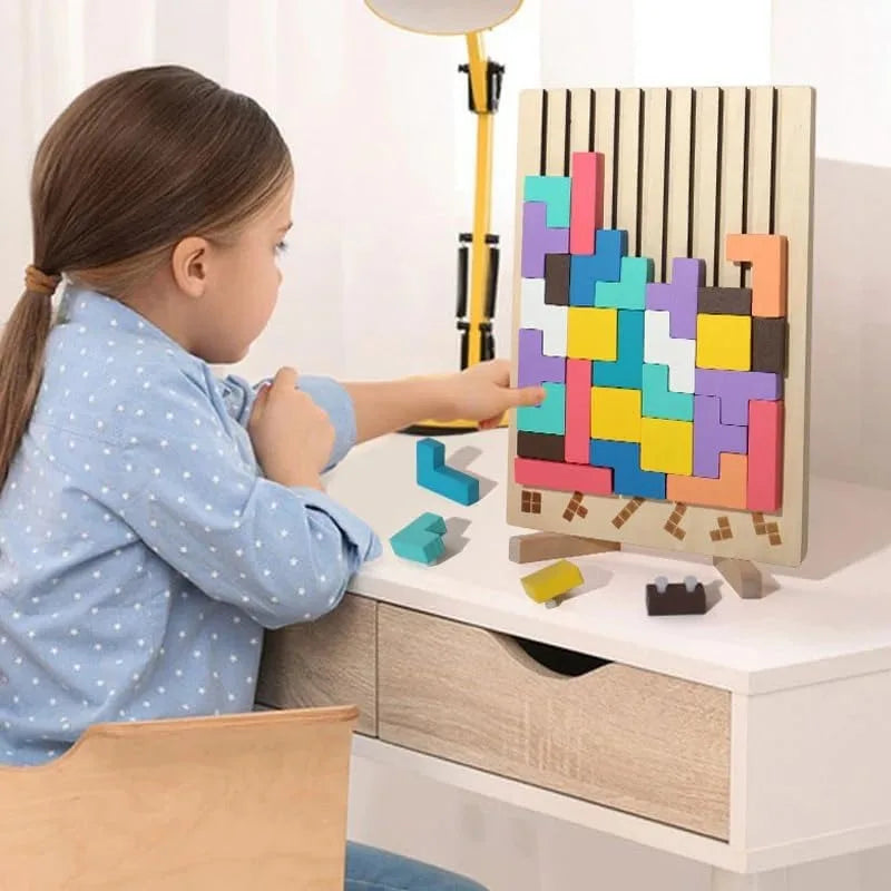 ThinkWood houten puzzelspel Montessori educatief leerspeelgoed voor kinderen