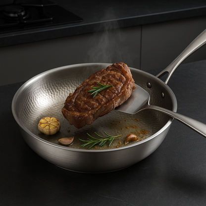 Titan Premium Titanium Koekenpan Niet-Gecoat Inductieklaar