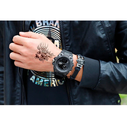 TitanGuard Militair Herenhorloge Robuust Analoog Digitaal Multifunctioneel Horloge