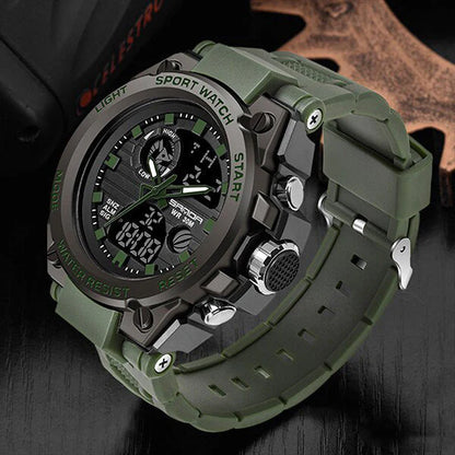 TitanGuard Militair Herenhorloge Robuust Analoog Digitaal Multifunctioneel Horloge