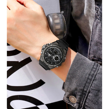 TitanGuard Militair Herenhorloge Robuust Analoog Digitaal Multifunctioneel Horloge