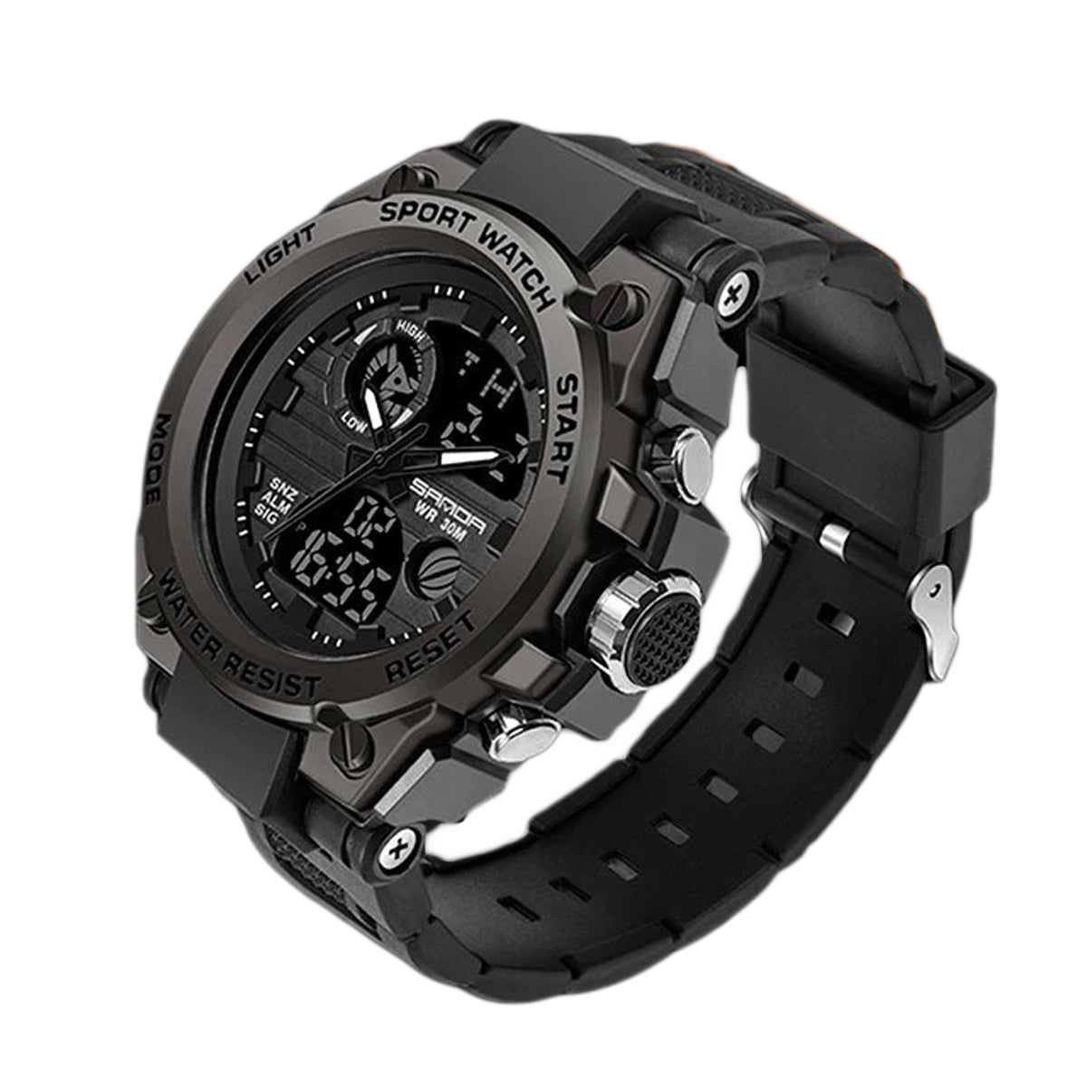 TitanGuard Militair Herenhorloge Robuust Analoog Digitaal Multifunctioneel Horloge