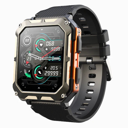 TitanGuard robuuste smartwatch met hartslag- en activiteitsmeting