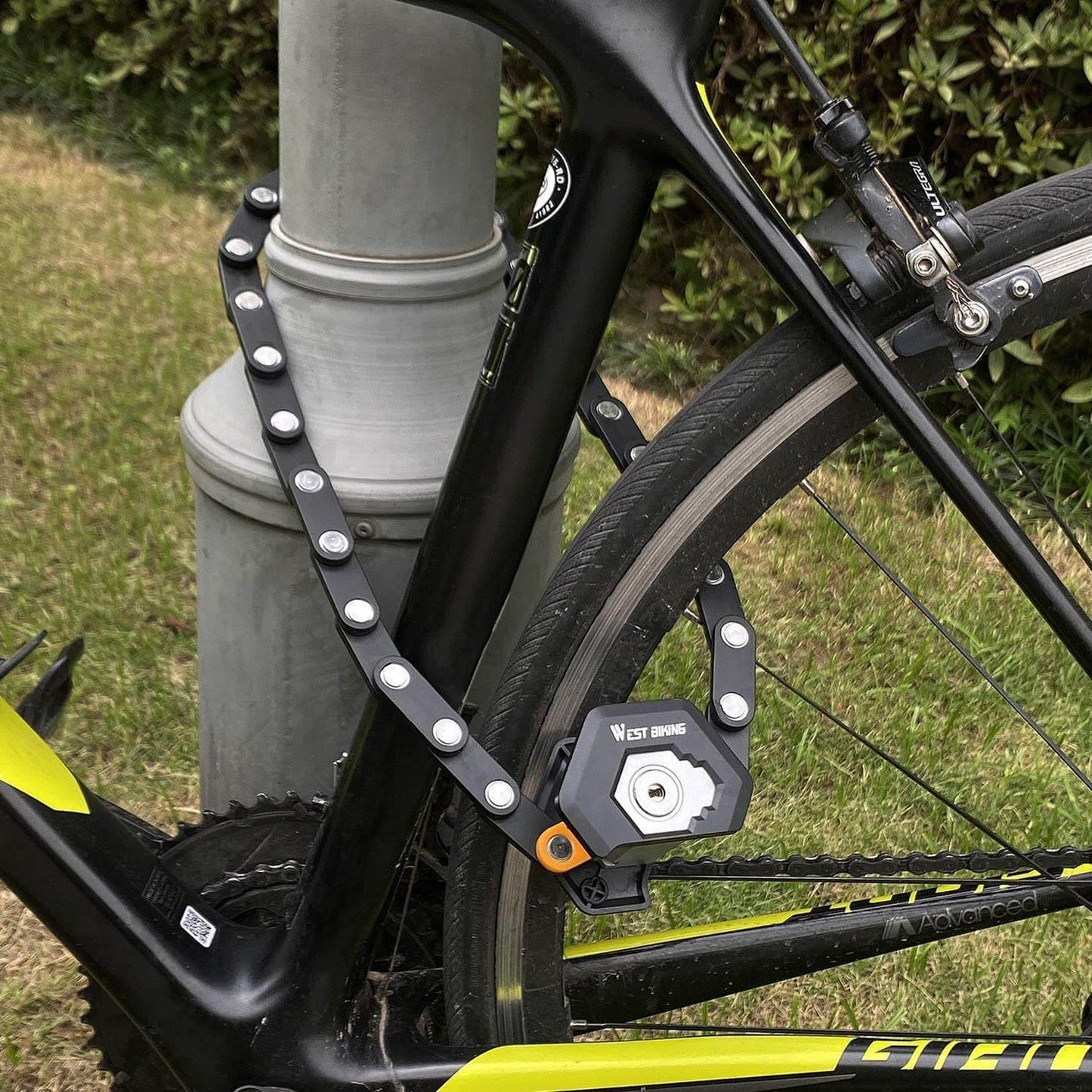 TitanLock Pro zware vouwfiets slot met bevestiging